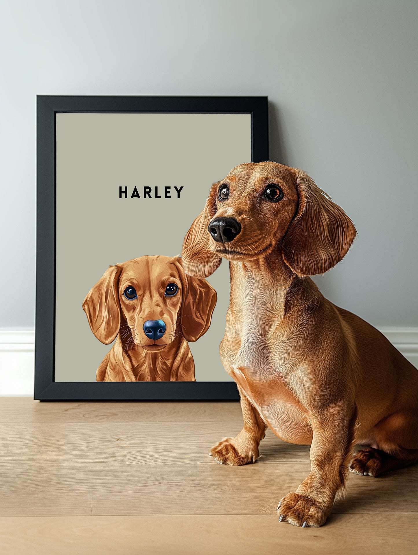 Cartoon Realism With Custom Name - Framed Poster