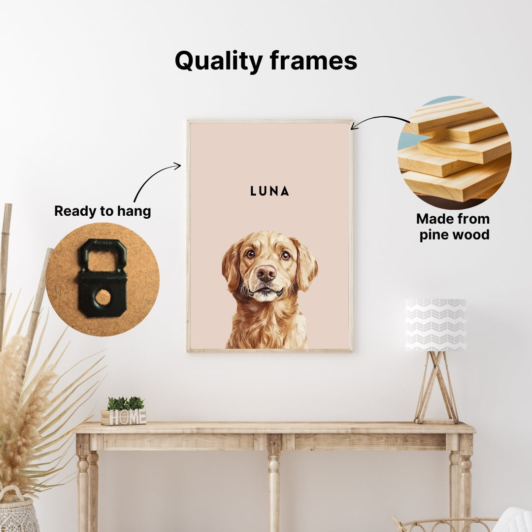Cartoon Realism With Custom Name - Framed Poster